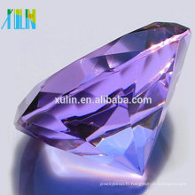 Bijoux en cristal de diamant en verre 80mm pour des cadeaux indiens de mariage pour des invités